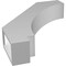 Ekena Millwork 3 1/2-in. W x 16-in. D x 20-in. H Imperial Architectural Grade PVC Knee Brace BRCP035X16X20IMP - alternate 3